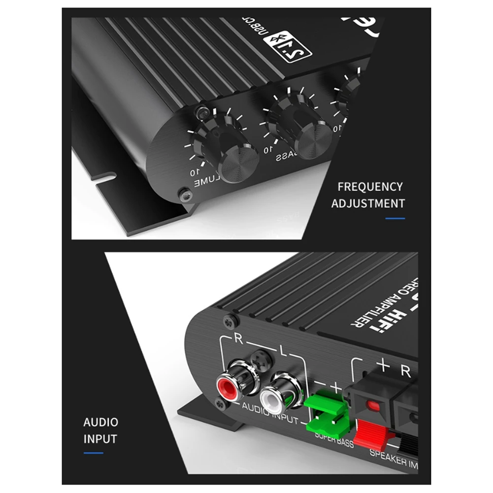 LEPY 838 USB Bluetooth усилитель сабвуфера HIFI 2 1 12 В автомобильный домашний U диск без