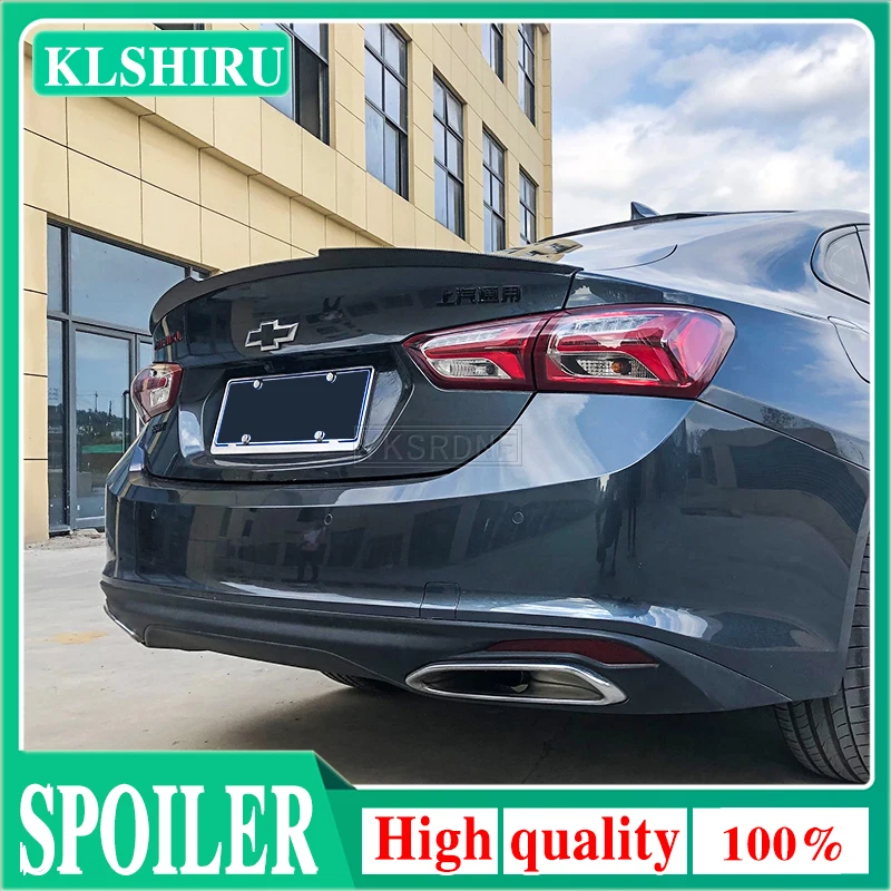 

Спойлер KLSHIRU для Chevrolet Malibu XL 2016-2019 года, глянцевый спойлер из углеродного волокна для заднего крыла M4, стильные аксессуары, автомобильный спо...