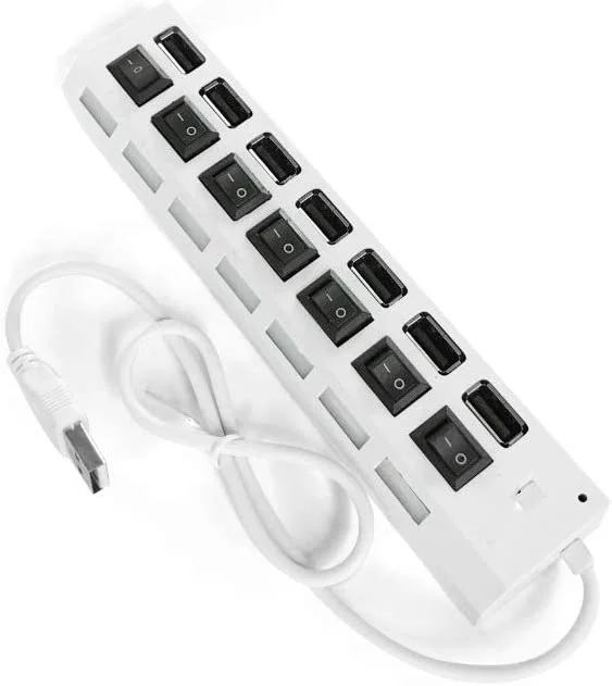 

- Prático, Funcional & Eficaz "Prático, Funcional e Eficaz Conexão de Dados Hub Multiuso de 7 Portas USB 2.0" - Usando-o Simp