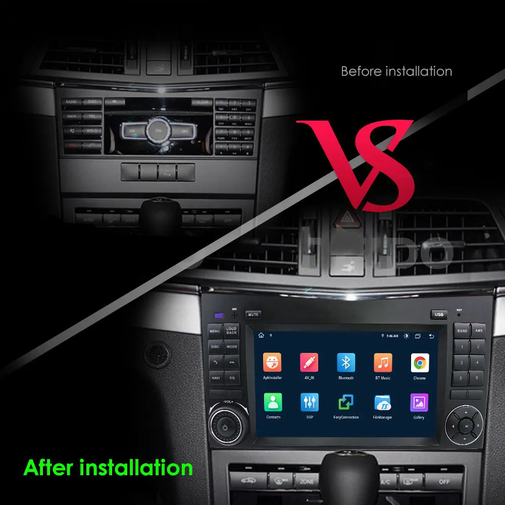 Автомобильный радиоприемник AI CarPlay Android11 стерео Мультимедийный Плеер для Mercedes-Benz