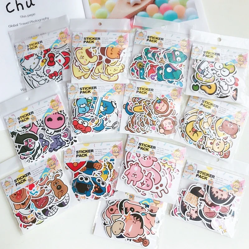 

40 шт., декоративные наклейки для блокнота «Hello Kitty»