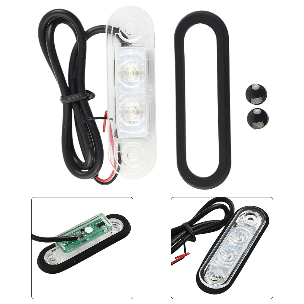 БЕЛЫЙ СТИЛЬ LED FLUSH FIT KELSA BAR MARKER ЛАМПА LIGHT 12v 24v ТОРМОЗ ЗАДНИЙ ФОНТ Автомобиль