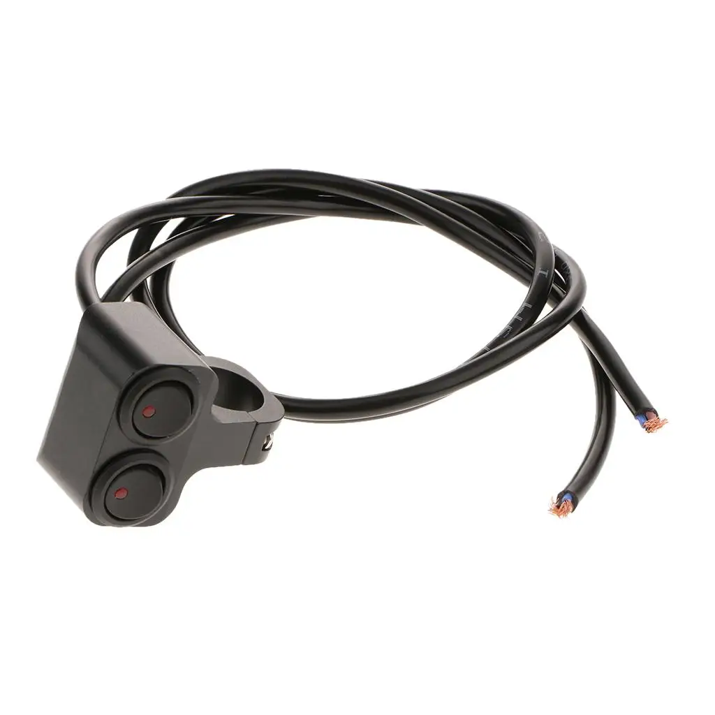 

25mm 1" Motorcycle Motorbike ATV Handlebar Headlight Fog Spot Light Dual On Off Control Switch