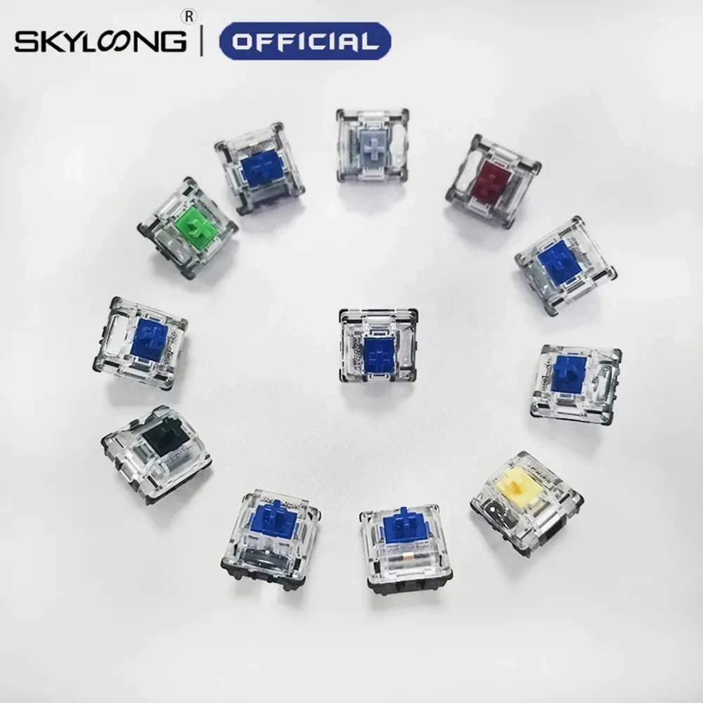 Оптический переключатель SKYLOONG Gateron для игровой механической клавиатуры SK61 GK61, желтый, серебристый, зеленый, синий, красный, коричневый, черный