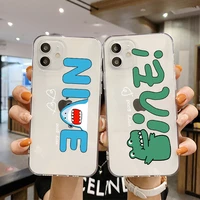 cartoon dinosaur couple phone case for iphone 13 12 pro max mini 6 7 8 plus x xr xs se creative cover for iphone 11 pro max case