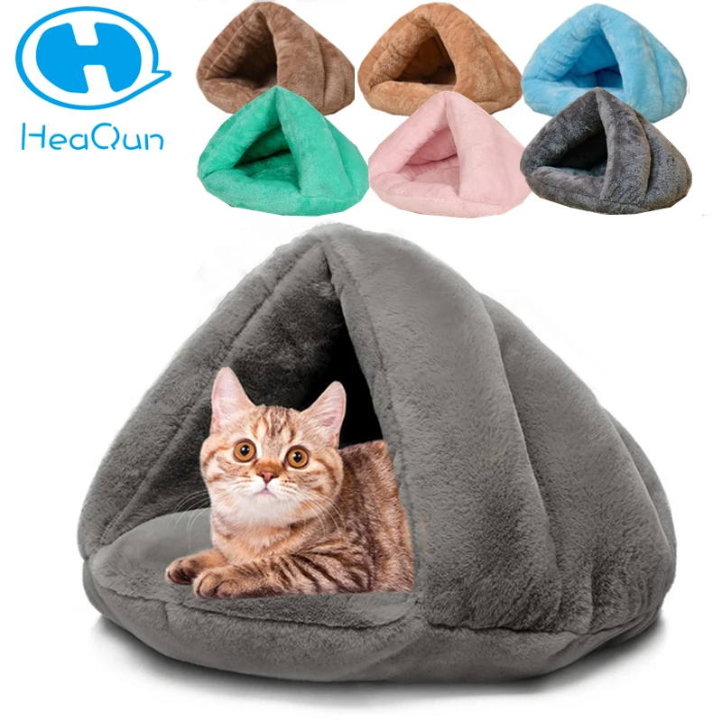 Кровать для домашнего питомца Heaqun мягкая плюшевая подстилка глубокого сна собак