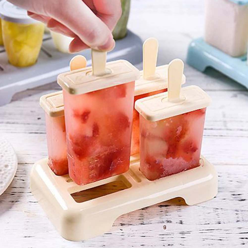 

Silicone Ice Cream Mold DIY Chocolate Dessert Popsicle Moulds Tray Ice Cube Maker Homemade Tools Summer Party Supplies