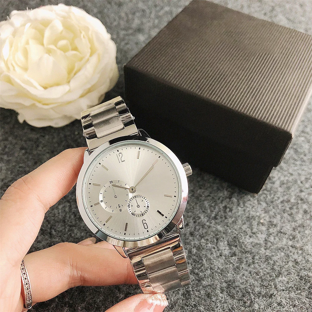 2022 New Women Watch Fashion Luxury Simple Steel Band Watch Casual Big dial Quartz Watch Couples Clock Hot Sale enlarge