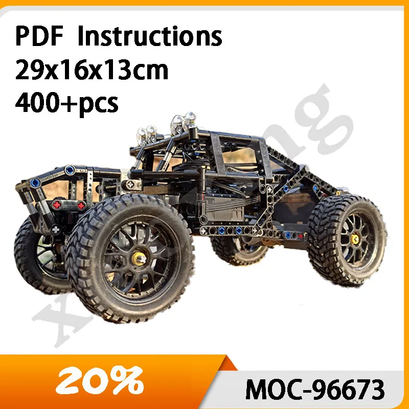 

New MOC-96673 Classic Offroad Racing 400+ Toys Stitching Building Blocks MOC Fun Assembly Model Kids Birthday Present