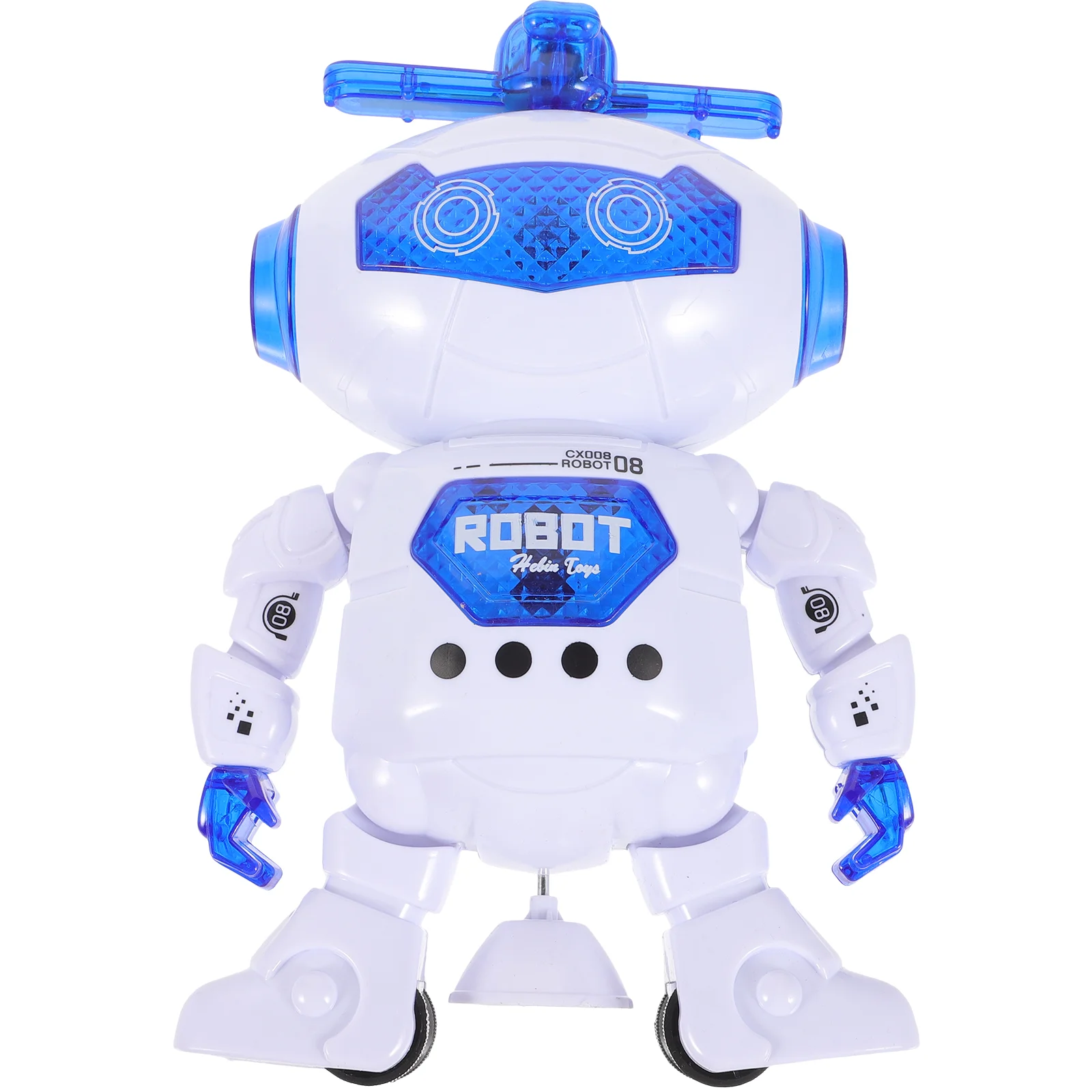

Dancing Robot Musical and Colorful Flashing Lights Kids Fun Toy Naughty Rotating Electronic Robot No Included