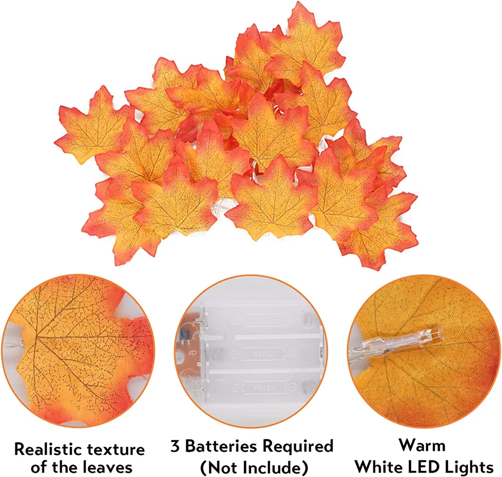Рисунок 3 - Гирлянда из декор для Дня благодарения кленового листа