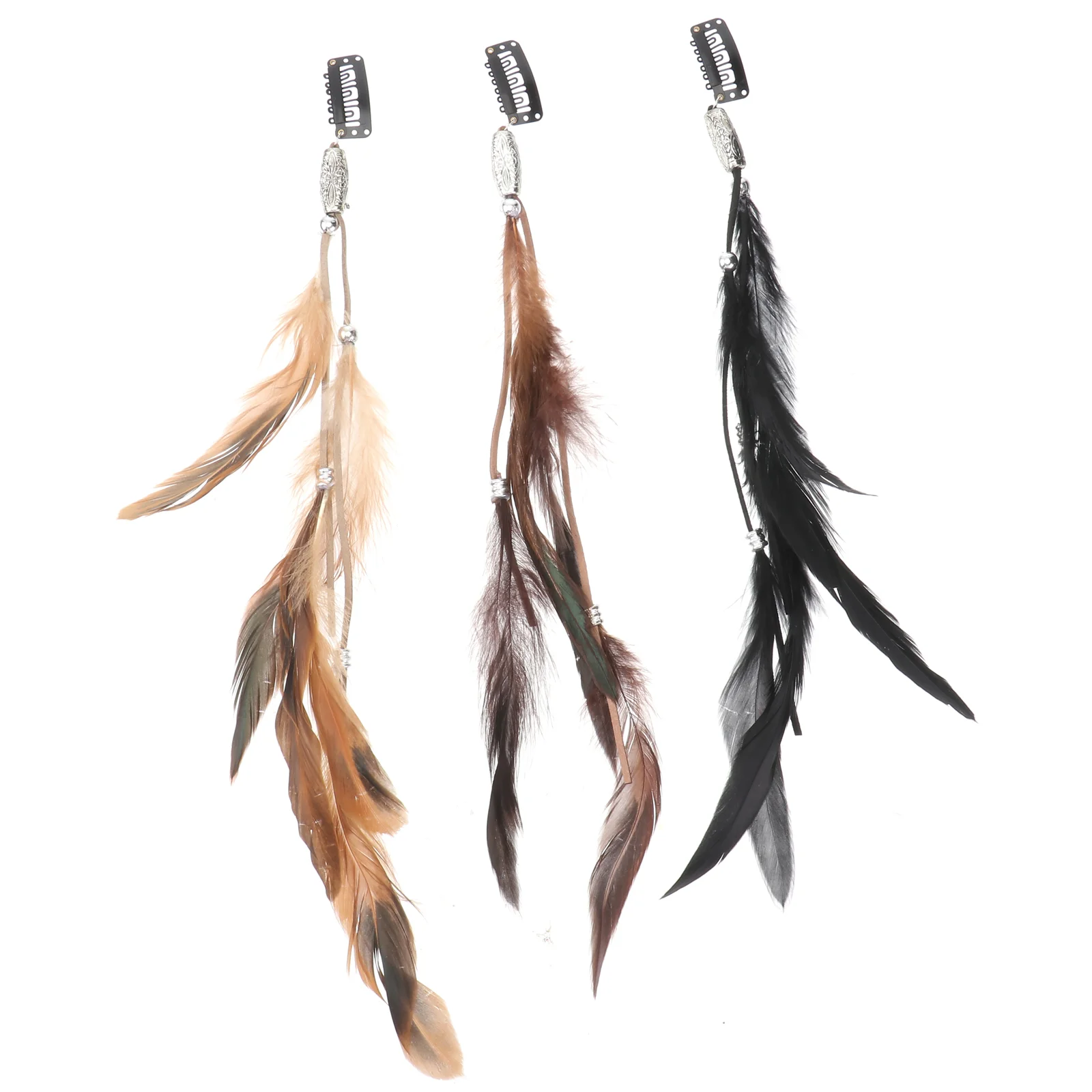 

Заколка для волос, индейский аксессуар для клипсы, ручная работа, женские удлинители в богемном стиле, головной убор из бисера, этническая р...