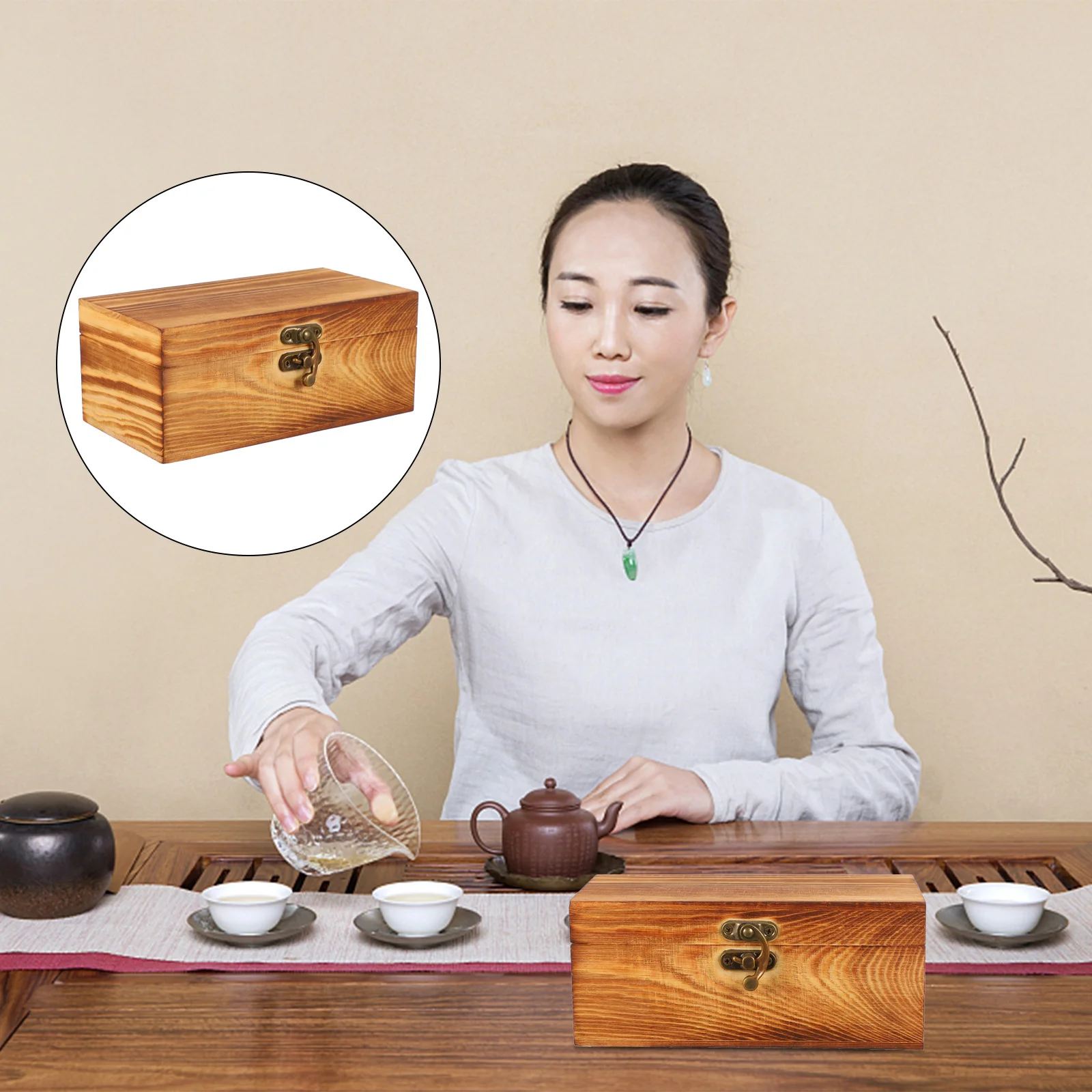 

Wooden Jewelry Case Storage Box Kids Wooden Storage Box Desk Organizer Vintage Decor Tea Box Vintage Wooden Boxes