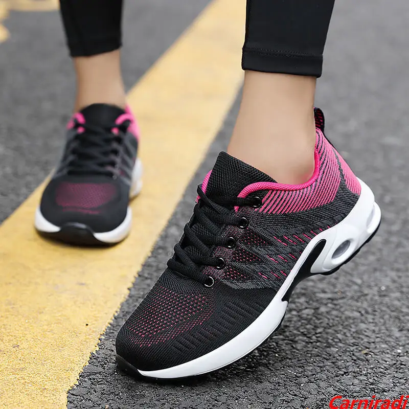 

High Quality Flying Woven Air Cushion Big Size Running Shoes Women Autumn Sports Casual Sneakers Ladies Comfortable Jogging Shoe