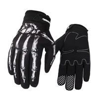 motorcycle gloves men vintage motorcycle gloves touch screen skull motorbike motocross summer gloves mtb cycling retro