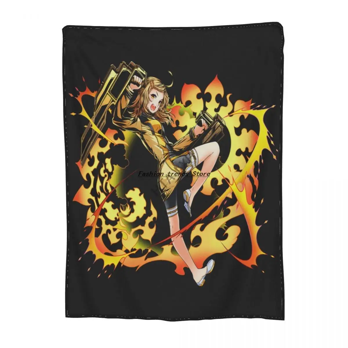 

Anime Divine Gate Olena Ramorak cartoon print flannel fleece blanket Soft Sherpa blanket Light sofa bed blanket