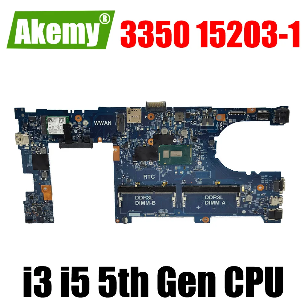 

Laptop motherboard For DELL latitude 3350 L3350 Mainboard 15203-1 CN-028CG2 0P0WRG Mainboard with pentium cpu i3 i5 5th Gen CPU