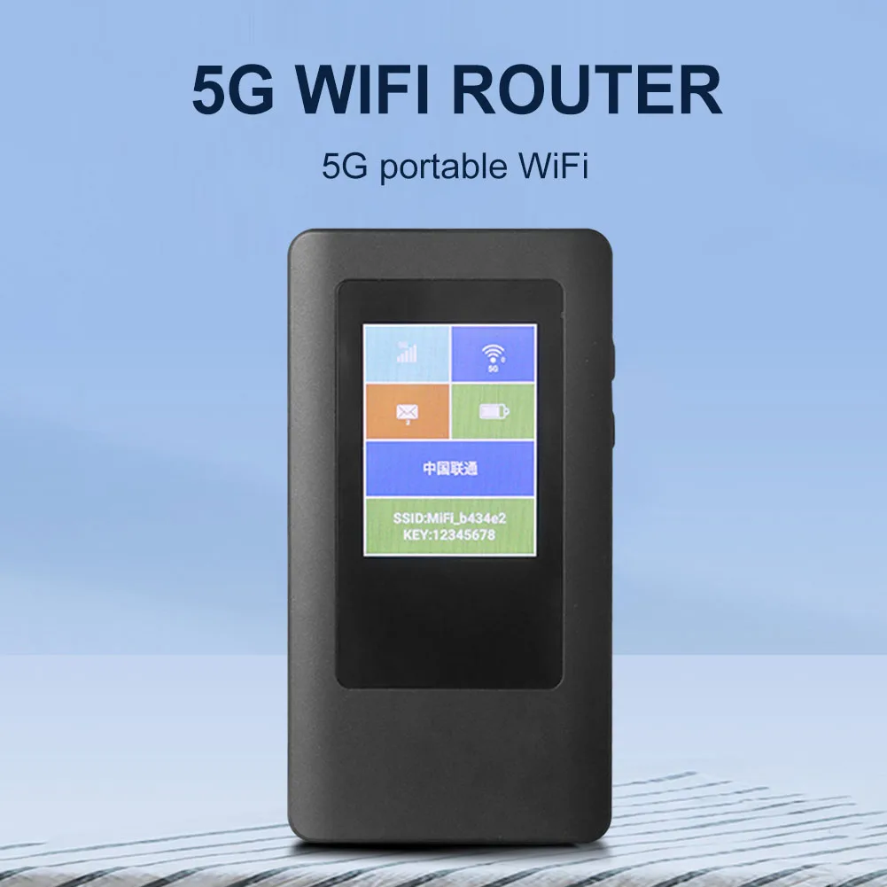 

WiFi Repeater 5G WiFi6 Portable Router Dual Band 2.4G/5.8G Mobile Hotspot SIM Card 5G Wireless Router Wide Coverage Network