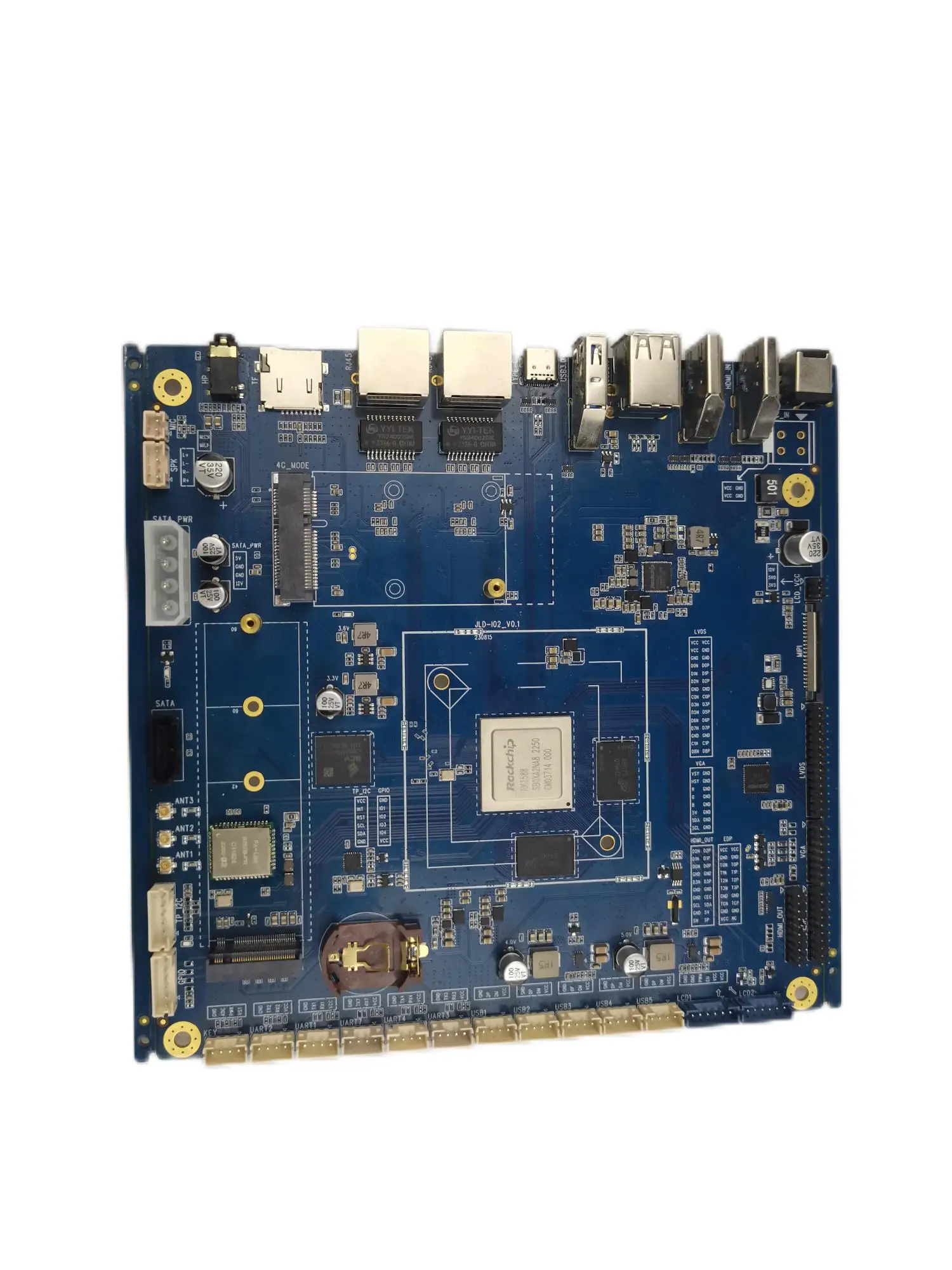 JLD-I02 RK3588 octa-core 4 * Cortex-A76 + Cortex-A55 HF2.8GHz Mini PC Industrial системная плата