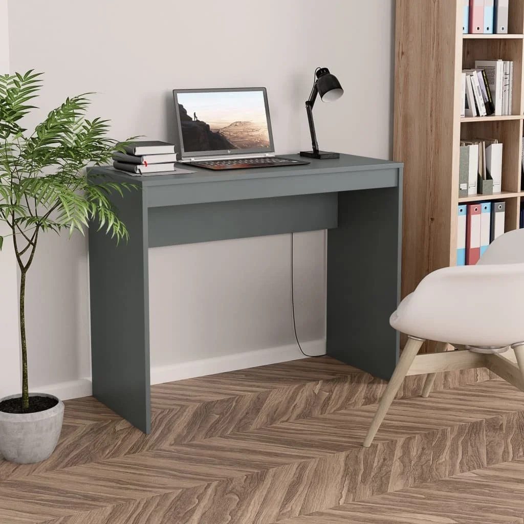 

Desk Gray 35.4"x15.7"x28.3" Chipboard