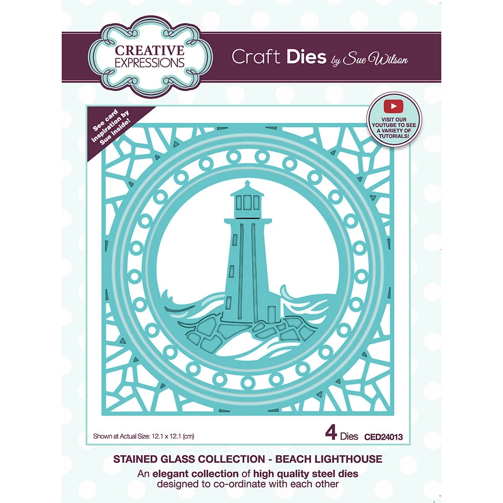 

2022 Diy Card Scrapbook Photo Album Crafts Embossing Decorate Molds Stained Glass Collection Beach Lighthouse Metal Cutting Dies