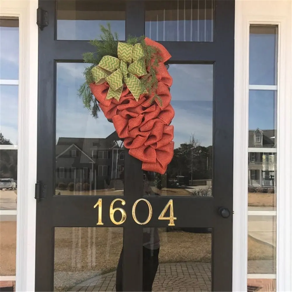 

Home New Ornaments Door Trim Window R attan Circle Decoration Wreath Easter Day Carrot