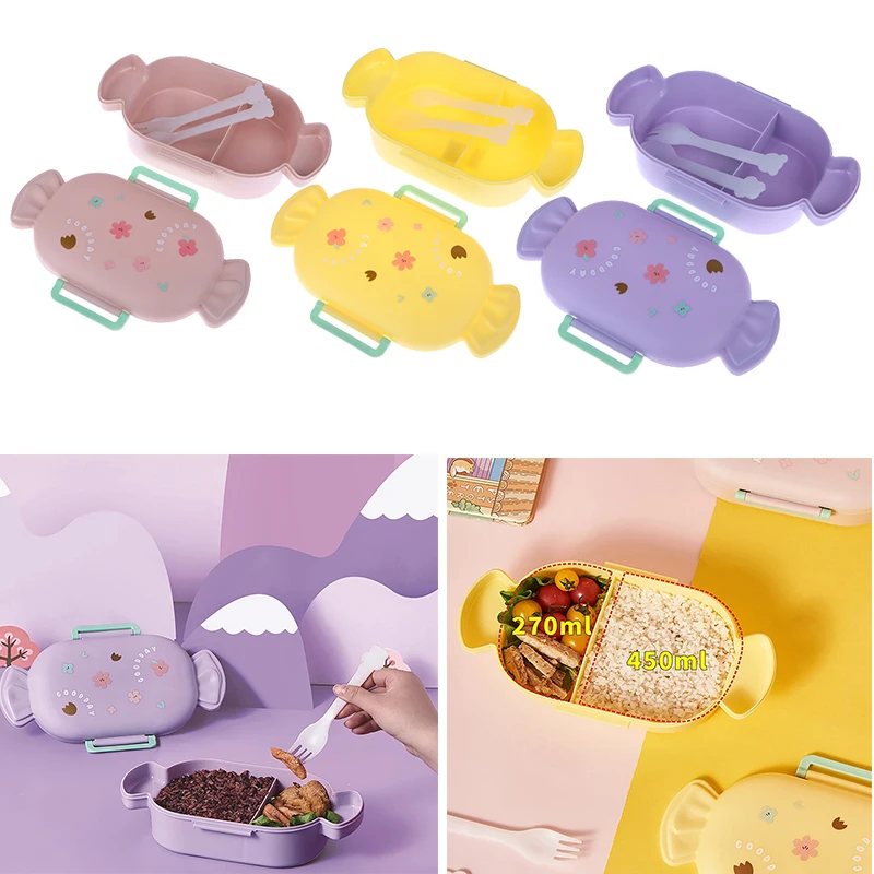 

Ланч-бокс без запаха, 2 ячейки, в виде риса