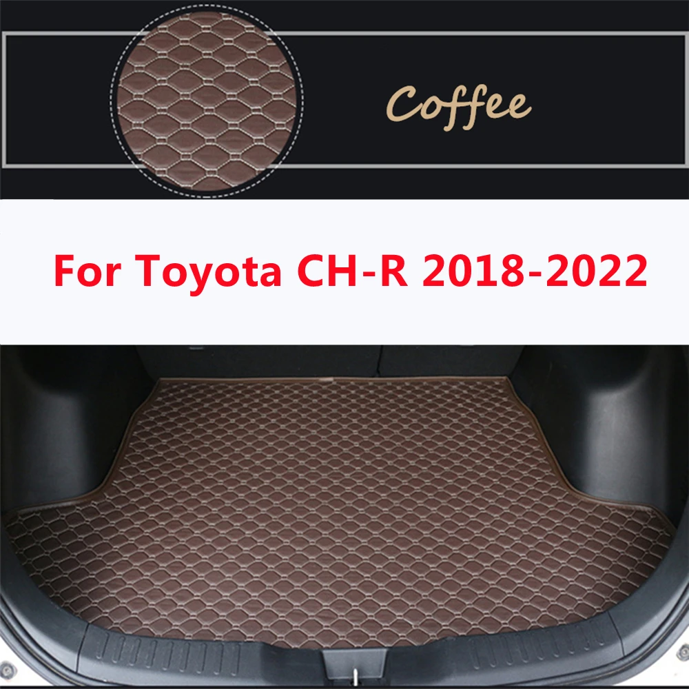 

SJ Custom Waterproof Car Trunk Mat AUTO Tail Boot Tray Liner Cargo Carpet Pad Protector Fit For Toyota CH-R 2018-2019-2020-2021