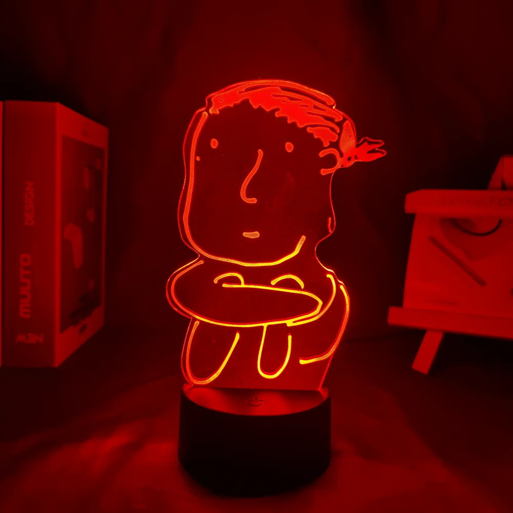 

This is Happiness Figure Night Light For Home Kids Room Decoration USB Light 3D Lamp Game Room Decorat