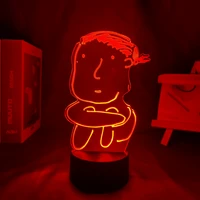 this is happiness figure night light for home kids room decoration usb light 3d lamp game room decorat