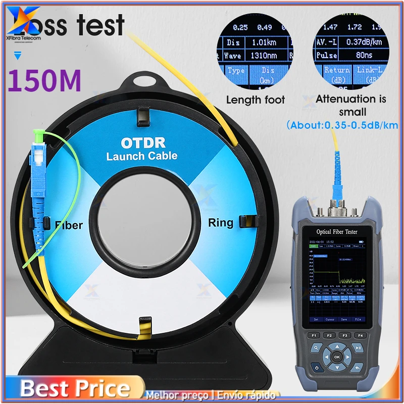 SC/FC/ST/LC-UPC/APC OTDR уничтожитель мертвой зоны волоконные кольца 150 м