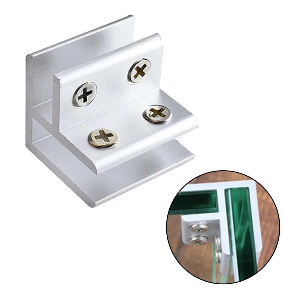 

8-10mm Glass Clamp Clip Holder Glass Holder Glass Board Double Sides Aluminum Glass Clamps Shelves Support Bracket Clips