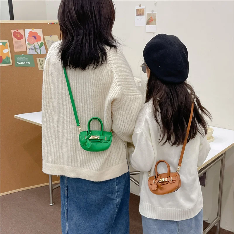 Girls Purse Kids Handbag Children Shoulder Mini Bag For Women Cute Corssbody Candy Tote Bag Kawaii Luxury Designer PU Leather