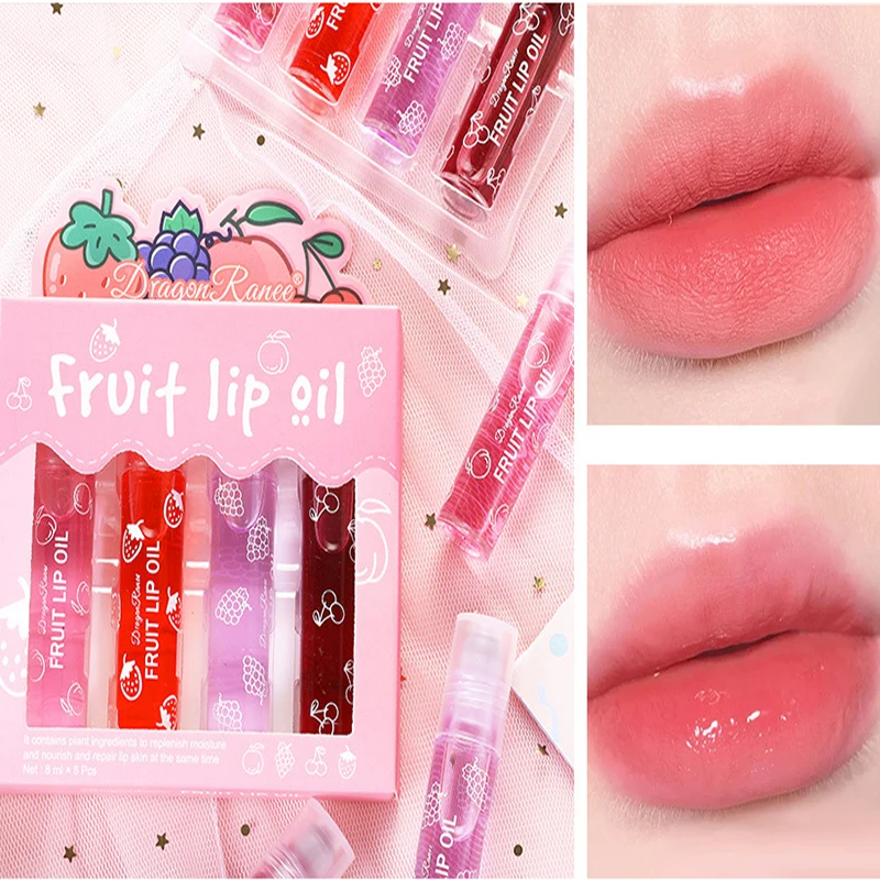 4 шт./набор блеск для губ с фруктами