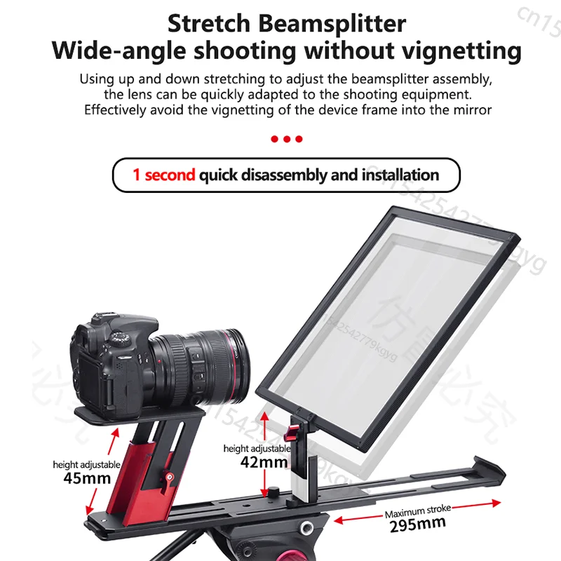 Bestview TP150 15 inch Teleprompter Recording Portable Teleprompter For Tablet iPad DSLR Camera Prompting Inscriber Reader