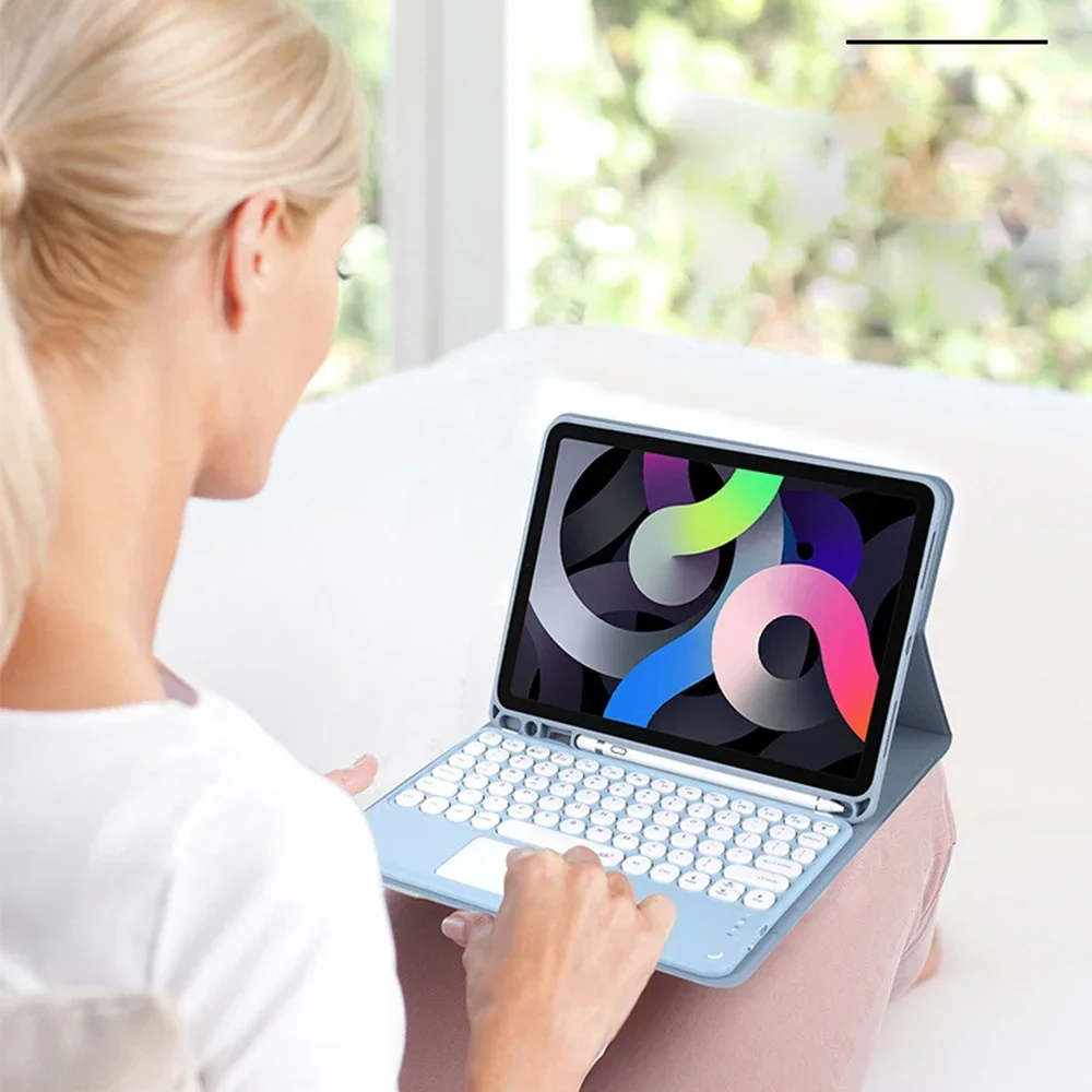 Чехол для клавиатуры Samsung Galaxy Tab S9 2023 11 &quotS9 FE Plus 12 4 клавиатура и мышь со слотом