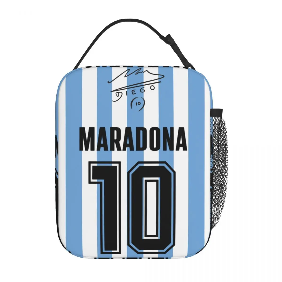 

Diego Maradona 10 Thermal Insulated Lunch Bags School Portable Lunch Container Cooler Thermal Lunch Box