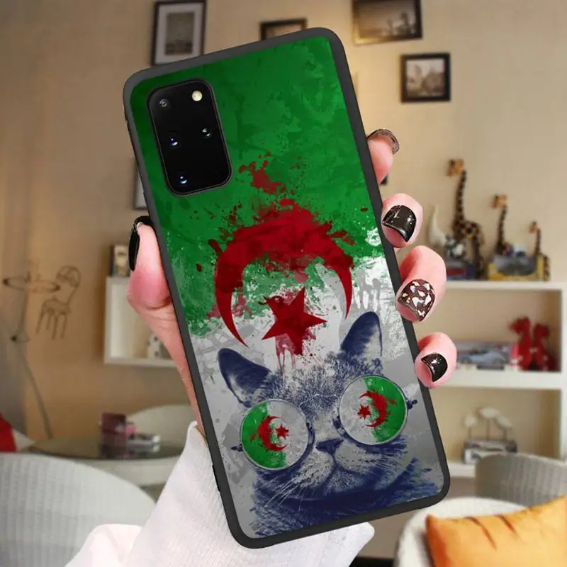 Мягкий чехол для телефона с флагом Алжира Samsung Galaxy Note20 ultra 7 8 9 10 Plus lite M21 M31S M30S M51 |