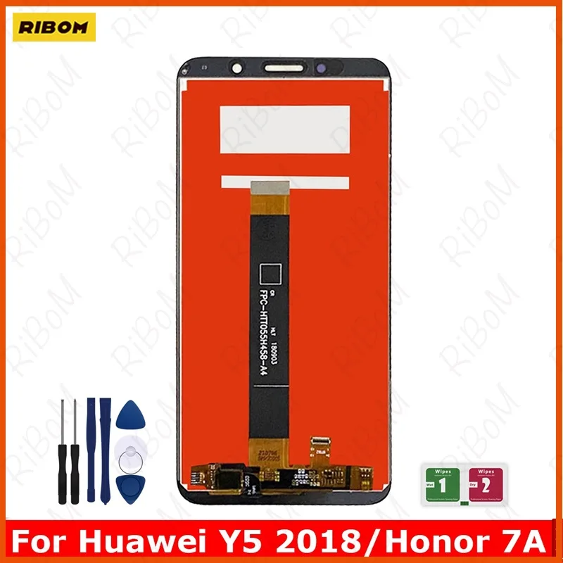 New AAA++ LCD Display For Huawei Y5 2018 LCD Display Touch Screen Honor 7A Digitizer Assembly Replacement With Free Tools