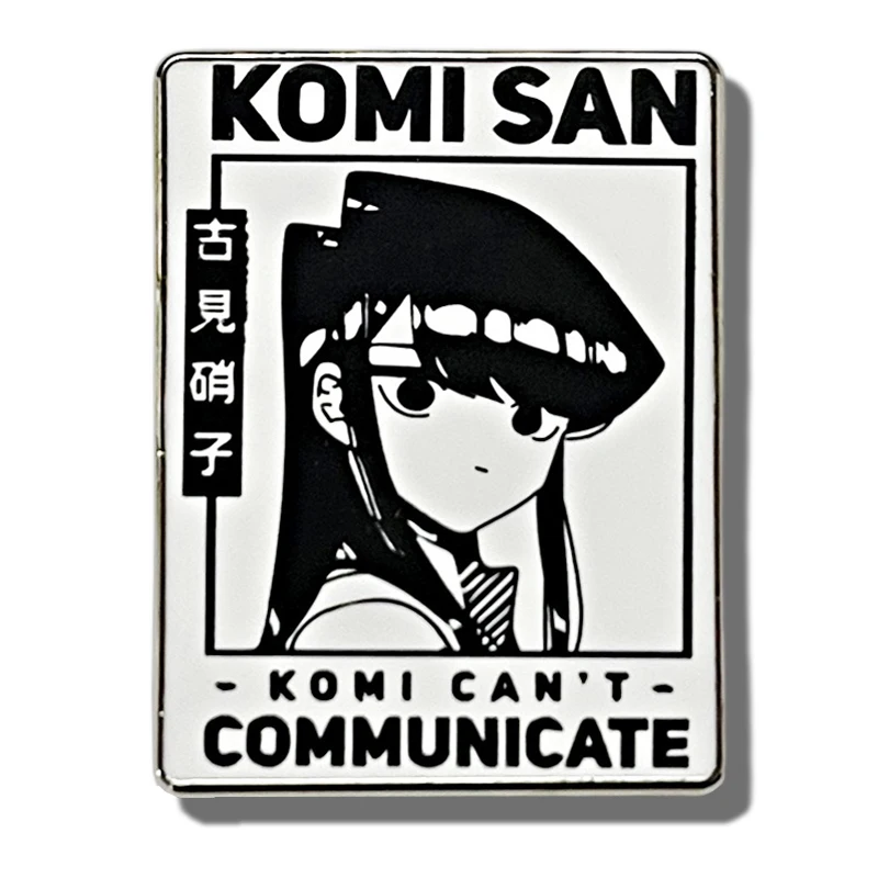

Komi San Can'T Communicate Enamel Pin Cartoon Brooch Japanese Anime Metal Badge Bag Accessories Gift