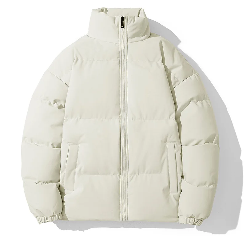 2023 Jacket Men Parkas Thicken Warm Coat Mens Stand Collar Solid Color Casual Parka Women Fashion New Streetwear 6XL