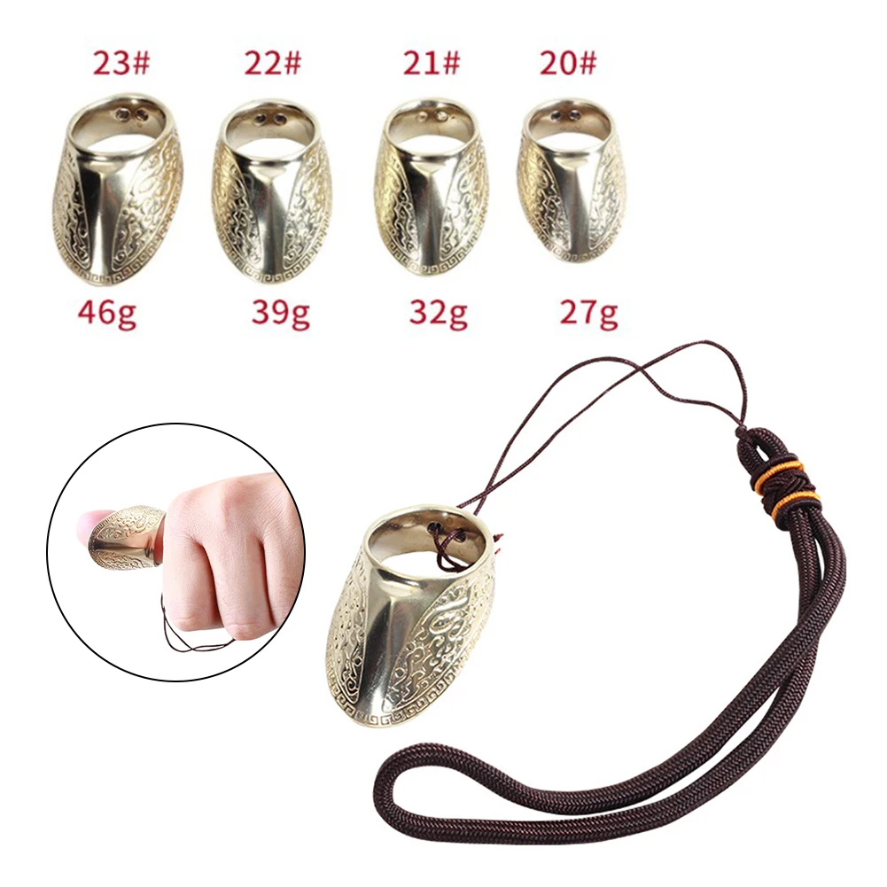 

Thumb Ring Archery Supply With Rope Finger Guard Protector Gear 19-24mm Protection Traditional Bow Archery Finger Guard