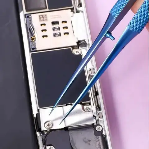 Прецизионные пинцеты из титанового сплава, профессиональный ремонт отпечатков пальцев, линия лета, материнская плата телефона, антимагнитные щипцы для электроники