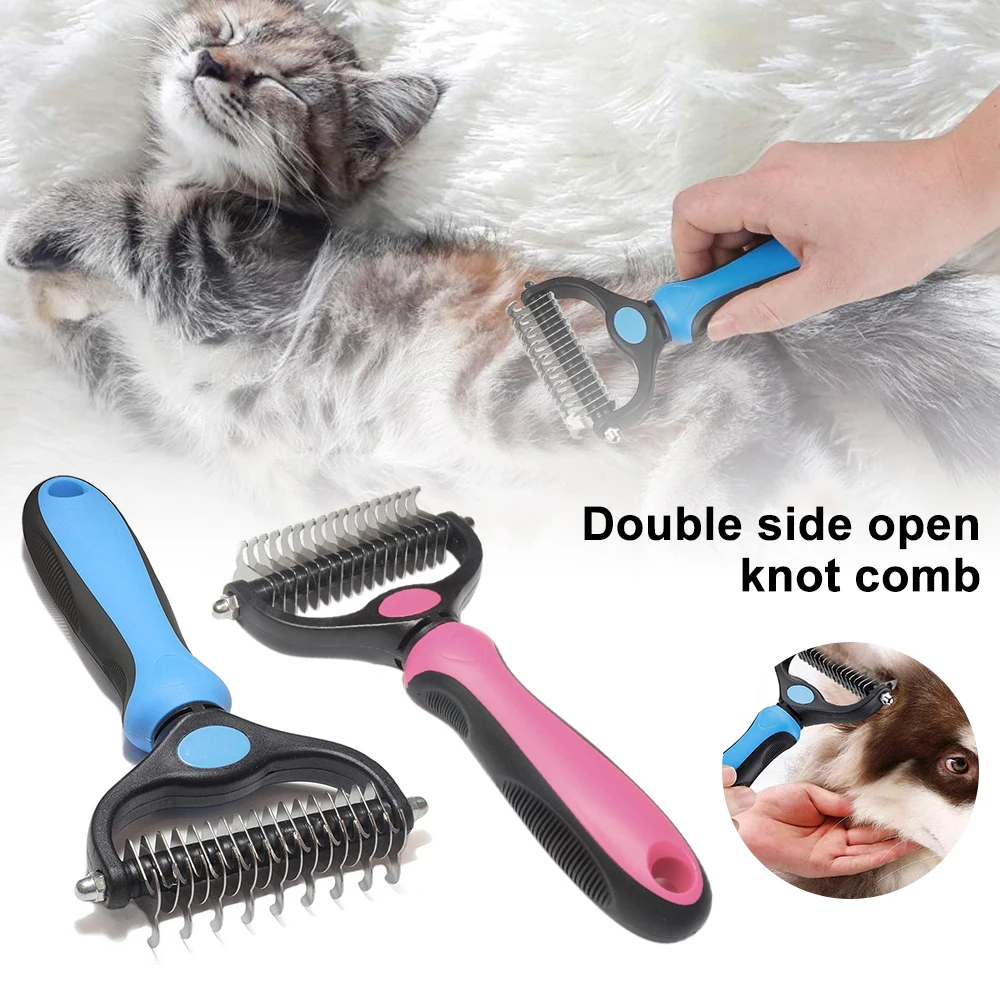 

Pet grooming hair removal tool comb dog cats fur trimming clipper brush blade tools for matted long curly hair Pet supplies