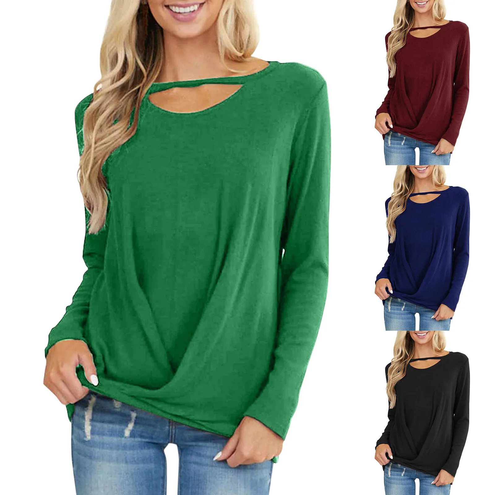 

Tops Long Casual Knot Tunics Sleeve T Shirts Women's Cutout Women's Blouse Short Sleeve Shirt Junior Popular Blouse