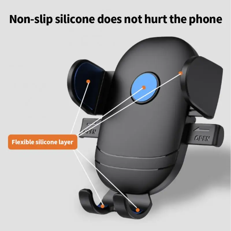 

360 Degree Car Phone Holder Universal Smartphone Stand Car Rack Dashboard Support for Auto Grip Mobile Phone Fixed Bracket
