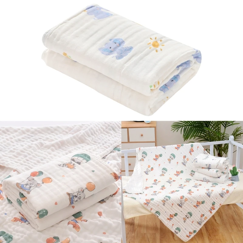 

Newborn Towel Blanket Baby Towel Cotton Gauze Children Towel 110x110cm for Baby Toddler Infant Ultra-Absorbent Bathrobe
