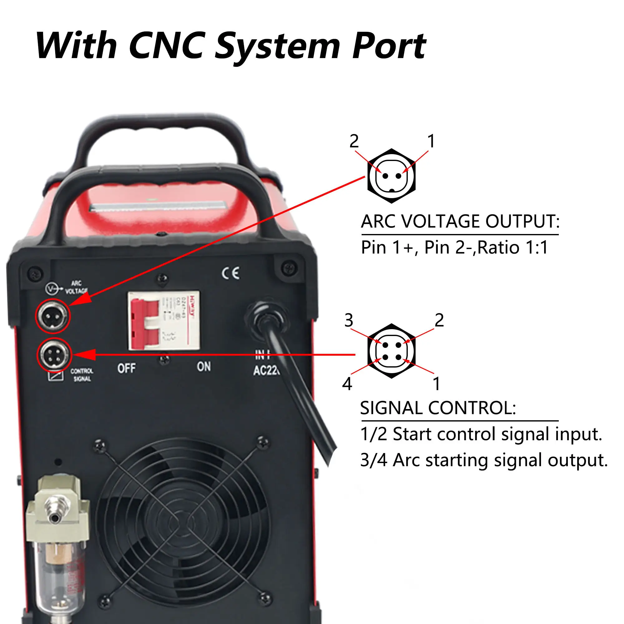 CNC HC8000 HC7000 HC6000 Non-HF Pilot Arc Digital Control Plasma Cutter 220V/380V Plasma Cutting Machine