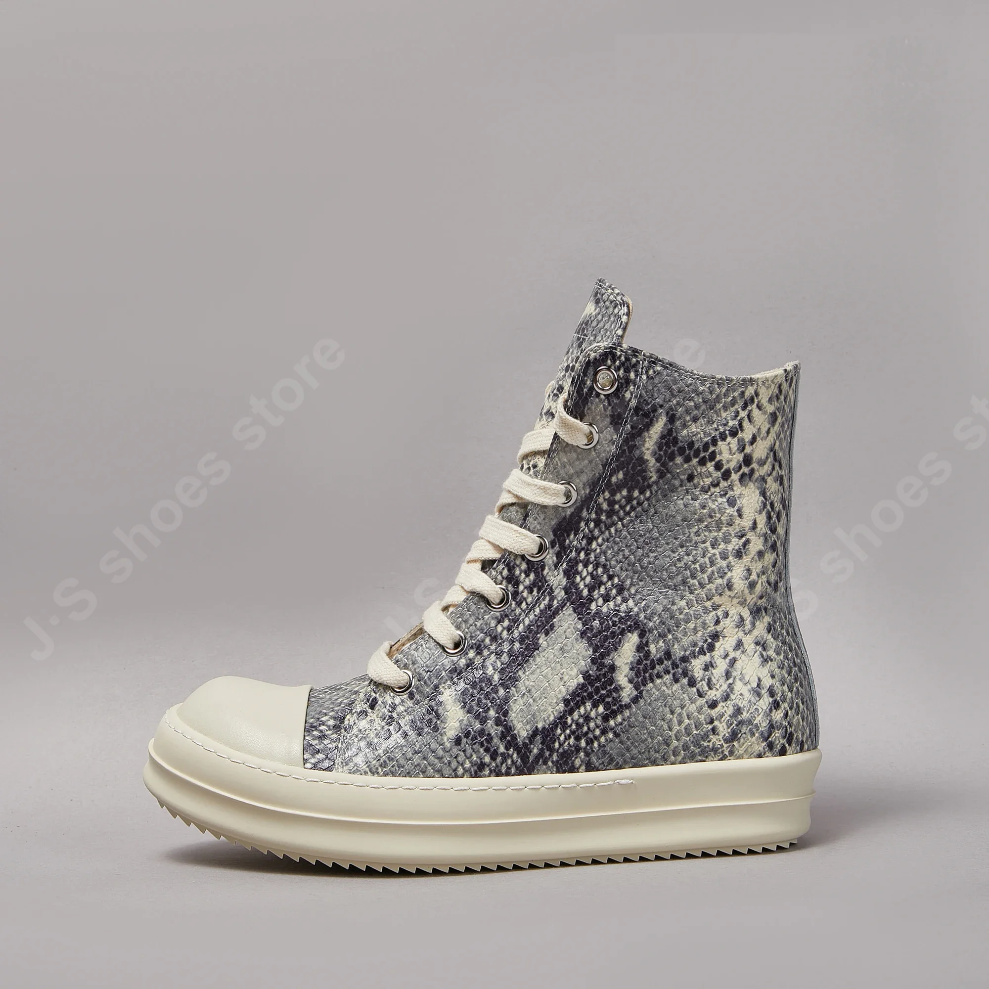 Ricks Shoes Мужские высокие кеды Женские кроссовки Owens Обувь Кожаная обувь Туфли на