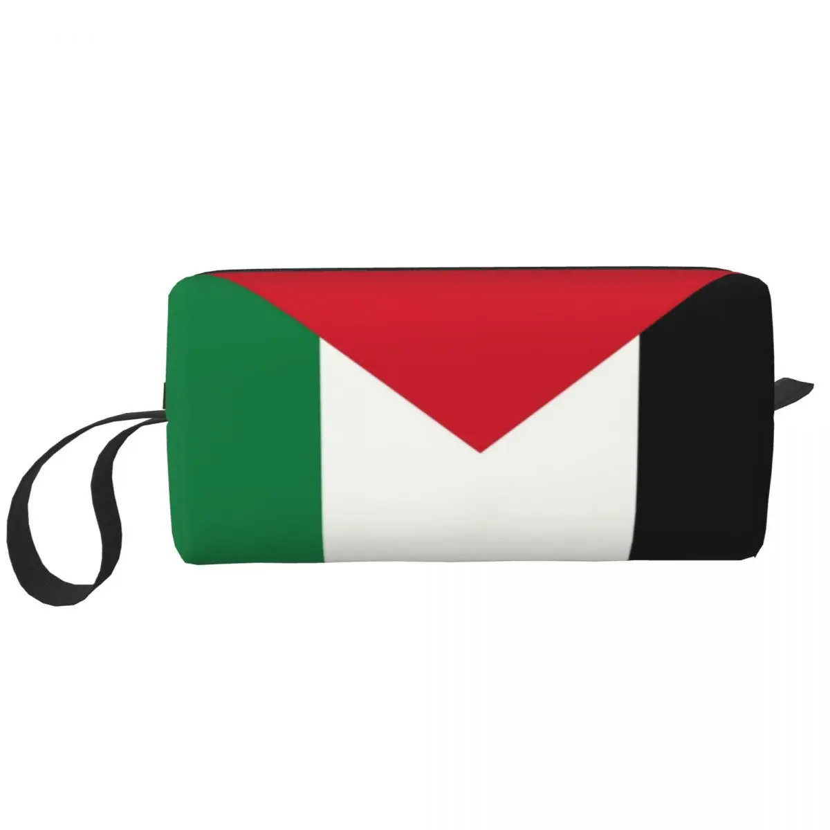 

Дорожная косметичка с флагом Палестины для женщин, органайзер для туалетных принадлежностей, дамская сумочка для хранения косметики, семейный подарок
